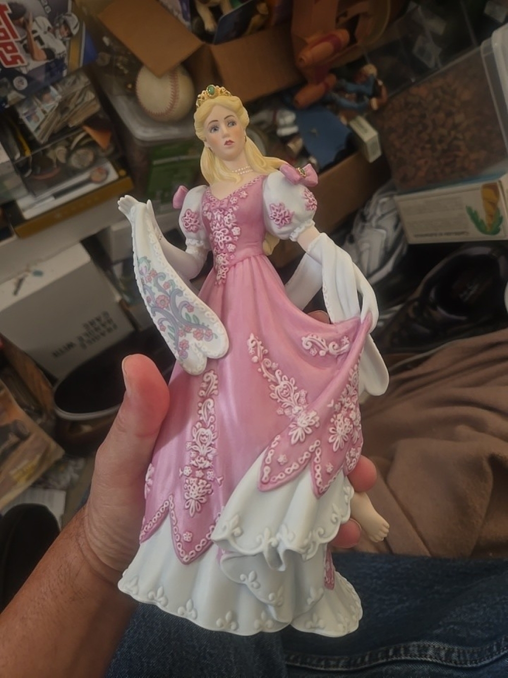 Lenox Pink and White Porcelain Princess Figurine Cindarella W Box